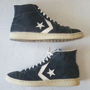 Vtg Converse Dr J Navy Suede Basketball Shoes 11.5